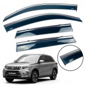 Дефлектор вікна для Suzuki Vitara 2014+ з нерж. хром полоскою